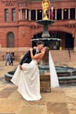 I bought this dress for my courthouse elopement, and it was absolutely perfect! It's very flattering, beautifully made, and the material feels high quality. I felt confident and comfortable all day. Highly recommend! - Iris P.