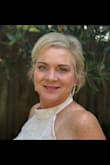 This is for a second wedding. It was absolutely beautiful little iridescent sequins on it; the Neck detail was beautiful. This was something I normally would not wear, but took a chance and it was absolutely perfect. I felt beautiful in the dress. - Amy M.