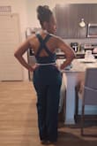 I ordered this jumpsuit for my charter day and it was beautiful for the boat ride. It was very comfortable and eye catching! - Kureison J.