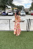 This dress I got it for my birthday & it really fits well & it creates comfort & classy look. The material is soft & breathable. It is very comfortable to carry with the little one. - Krima S.