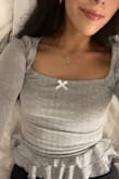 I'm obsessed with this top, it's casual but has such a cute, girly, and stylish twist! I've gotten so many compliments, and it's seriously my new favorite shirt. For real though& I need it in pink, white, and black,  please make more colors, Lulus! - Edith C.