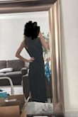 The colour is so cool and the dress itself is beautiful! The small size was too small, so I exchanged it for an xxs - Celia S.