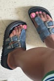 They're just like the photo; they look good. They're a little tight on the strap; for a wide foot, they might be a bit tight. - Maria M.