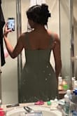 I bought this dress in a size S, but it was loose around my waist and underarms, and a little loose around my chest too. So I switched it for an XS and it fit like a glove. I didn't even have to wear a bra to feel supported. It does run very long, though, and I had to have it hemmed, which is just so expensive & I wish Lulus would pull back on length a little, seeing as 90% of customers have to have these dresses hemmed. - Jwala R.