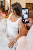 Loved this dress. It is perfect straight from the package. Great fit, nice quality, and hand to find something comparable at this price point. I wore for my daughter's baptism. I did end up taking the straps in a bit so it didn't look as big on the shoulders as pictured when trying on initially. - Samantha G.