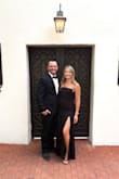 This dress is the perfect modern black dress! It's elegant but still sexy with the corset top and sheer bottom. The solid fabric hugged me just below my booty. I have a big butt, but for anyone else, it would be a great length. The scrunched butt will make anyone's booty look good! I was fine with it because it was an adult-only wedding. The ruching in the tummy is very flattering. I've had 3 kids, so I felt more comfortable not having it skin tight. I love the way the bottom hung and flowed. I wore 2.5in heels, and it was the perfect length. The top probably would have fit better if I had a little more chest, but it still fit fine and stayed up well. The matte fabric was nice, not too stretchy but not rigid either. I got a lot of compliments, and my husband got some high-fives! - Emma P.