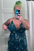 Absolutely LOVE this dress! Yes, the length is long. Nothing a hem couldn't fix. The slits are a bit high on the side. I would either have your seamstress put a few cross stitches to not make it as high, or use some fabric glue to close it up some. I originally bought the XXL thinking I wouldn't need to do many alterations besides the hem. I would have needed to have taken it in at the bust and waist about 2-3 inches. I decided to return it for a smaller size instead of spending extra money on having those areas altered. - Jackie D.