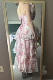 Zipper is a little tricky. Very little stretch in the material. Otherwise, the dress is super cute, and I'm excited to wear it to a summer wedding. - Kaylee P.