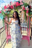 This dress fit perfectly and was beautiful! I wore it for a brunch I am short and the length was perfect. - Reba T.