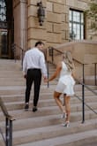 I really loved this dress! It does run a bit small in the waist. I wore it for my engagement shoot - Hailey H.