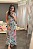 I love this dress. It is very beautifully fitted on my body.. Material feels so soft & comfortable. The sleeves make the look more beautiful. - Krima S.