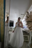 It was the perfect dress for my engagement pictures. As a reference, I measure 5'5 , my weight is 130 pounds, and the dress is a little long, but with the heels, it fits perfectly! There was a small problem when it came to shipping, but customer service solved it effectively, and my dress arrived just in time. - Edna I.