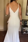This dress is perfect for a simple yet elegant style! Not married yet, but I knew it was just what I wanted when I tried it on. I ordered the size M
I'm a 32A bust, 27 waist and 40 hip/butt. There is some stretch for the hip area, but it fits like a glove on my body! I'll probably get it hemmed as it's a bit long, but the fit is perfect. Adjustable straps don't look bad either. LOVE! - Elisha H.
