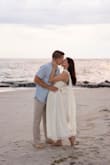This dress was perfect for our beach engagement shoot. It fit like a glove, and I didn't need a bra or cups. The top is form-fitting, while the bottom flows beautifully. The neck scarf was the perfect finishing touch! - Emily C.