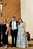 This dress is incredibly beautiful! I received many compliments. I'm a size 16, and I ordered a 1X. It was a bit too big in the bust area, so I had to clip it with a safety pen. Honestly, I could have sized down. - Isabel G.