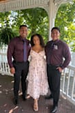 So so pretty, wore this to my boyfriend's best friend's wedding and got tons of compliments. Out of all the L dresses I tried on from here, this is the only one that fit my chest, and honestly, the cups still could have been slightly bigger. But again, the dress was just too pretty not to keep - Erika E.