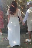 Love the dress, very pretty and comfortable. I have a belly right now from being pregnant so I sized up 1 and had it altered so waist seam sits above my stomach now. - Courtney M.