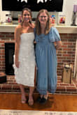 Wore this to my bridal shower and felt so pretty in it. It was a little tight on my chest and had to pull it up a bit, but otherwise it was snug and flattering. - Lindsey L.