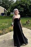 Wore this to a formal evening wedding and will also be wearing it to a holiday party at the end of the year. Love where the waistline drops off, hides bloating from a big meal, and drinks! Danced all night in this dress, and it held up very well. Love the quality and how it shows the perfect amount of cleavage. I'm 5' 5", I wore 2.7" shoes, and the dress was just a hair too long. I just held it up a bit for stairs. I think 3" or 3.5" heels and the dress would have been the perfect length. - Leigh P.