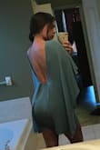 I am absolutely obsessed with this dress. It is so elegant. I got countless compliments when I matched it with a pair of nude pumps for a wedding. The dress fit perfectly and the material is so light. You can't not love the open back. - Sarah B.