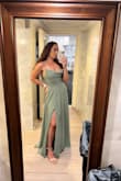 Was perfect! And for me being tall, this dress was perfect with heels. - Nathalia S.