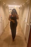 I think this dress was beautiful, but I am curvy specifically in my bottom, and the dress couldn't accommodate my curves. The dress and slit always felt like it was off-center. - Dejah F.