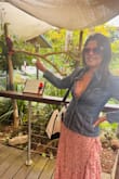 Loved this two-piece dress. Very flattering and comfortable. I bought them in two different colors. So light and airy. Very feminine. - Talar C.