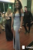 I received so many compliments from men and women alike at a gala I attended. The material is thicker in the sense that it is quality and I only needed to steam it when I took it out of the package. The dress really hugs every curve of you. - Victoria H.