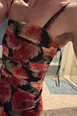 I love this dress. However, I ordered an xs based on reviews, but I was worried about the waist being tight. My waist is 26, and the dress was very tight in that area. I could zip it, but it was tight. I re-ordered
In a s and I hope that will fit perfectly! The photos are the xs. - Eileen M.