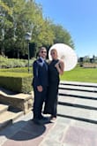 I absolutely loved this look! The back was everything. I have a bigger chest and used bo*b tape to keep the front lifted. I had a little extra fabric under the arms, but it wasn't noticeable. It was also long enough for tall girls! - Claudia B.