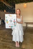 Felt so bridal in this dress. Perfectly fit my farmer's market theme. Was a bit itchy and the top is definitely see-through. I was unable to wear a regular bra or sticky bra with this dress, but it was tight enough on me that I could get away without one. - Gabrielle H.