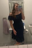 This dress fit so well, and it worked perfectly for the wedding I went to! It was a little tight in the waist section, but I wouldn't size up. - Cheyenne G.
