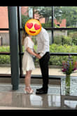 Wow, this dress exceeded my expectations in every way! My husband and I did a civil ceremony, and this dress was absolutely perfect! The fabric is so beautiful in person, and the scalloping on the edges and relaxed sleeve are so feminine! This dress is even more beautiful in person-even the pictures don't fully capture it! I wore nude undergarments and had no issues with see-through. I received so many compliments, I lost track! - Alexis M.