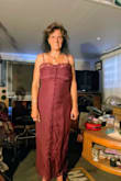 The fabric is nice, the fit is just right and it's a beautiful dress - Lois G.