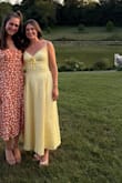 This dress was such a pretty color and fit perfectly! The material feels sturdy, and the corset back allowed it to be adjusted to fit my rib cage well. - Emily R.