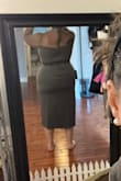 This is my favorite dress out of my most recent Lulus haul. The panel material is thicker than usual Lulus mesh dresses, which helped make me comfortable to wear something tight around my mid section (usually I'm more of an A-line dress girly, but this one worked). The length is great and the slit isn't too high. I have thicker arms, so I sized up to avoid ripping any of the mesh around the shoulder/arm holes, but the rest of the dress ended up looking perfect too. - Allie M.