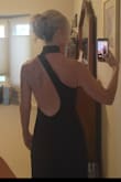 Definitely gives wow factor! Yet very classy! True to size and has lots of stretch. I used double stick tape to keep the girls tuck in, especially on the left side, where the dress tends to slide a bit because of the cut! - Page D.
