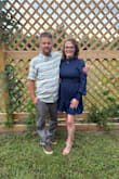 Pictures do not do this dress justice. It has vertical, subtle glitter accents! I felt so elegant in this dress and received so many compliments! It's a must for your closet. - Michele E.