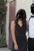 I LOVE the material. I just didn't like the way the dress fit my body size. In my opinion, this dress is best for girls who are way taller than I am. I had to get it hemmed obviously since I'm very short, which is fine because I have to do that with most dresses I get. The top part fits me super awkward. It didn't fit me like the picture. If they had that picture of the girl with the boots in the first place I wouldn't have gotten it. I still wore it to homecoming so yeah. It was fine. My friend in the blue is actually holding the dress so my leg can actually show in the full body picture I attached to this. If you're tall this will look good on you. - Denise G.