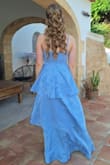 It fits perfectly. It's a little long, but with some heels, I think it will be perfect. A bit less shiny than the photo. Colour is a little darker - Stella S.