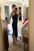 This dress fits me exactly as I had hoped. It's flattering in all the right places while also staying very classy and elegant. I was so happy I was able to snag it quickly once it came back in stock! - Kristin H.