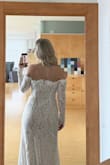 The dress is beautiful! I'm absolutely in love with it. It fits perfectly and I feel very comfortable. At the chest, it's rather tight, but I definitely like that, because in this case, it doesn't slide off. At the belly and hip area, it has some space so you feel comfortable, even after eating. You can sit, kneel, jump without any problems. The fabric is beautiful! I loooove the sleeves. I can absolutely recommend this dress! And on top of everything, the shipping took only three days, that's crazy! Thank you LULUS.COM - Luisa B.