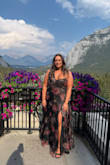 This dress was a show stopper! SO many compliments. I wore this to a black tie wedding at the Fairmont in Banff National Park. Perfection. I would order in other patterns/colors for other black tie events if there were other options. - Jess T.