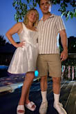 I'm a Lg usually, but large was too small. So I returned and got an XL. Fit perfect. We had a destination wedding, then did a small backyard ceremony for friends who couldn't make it. This was the perfect dress for the occasion! I got so many compliments and felt so cute in it. Get it! - Kelli S.