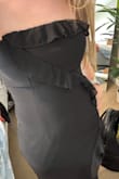 This is very cute, the quality is great! I got a ccs because it's strapless, so I typically size down, but I could've gotten an xs (my normal size). The detailing is very classy too, and the slit is at an appropriate height. - Jamie C.