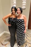 This was the perfect dress for the Ball I attended. I got so many compliments. I ordered it in an XL and it was perfect. It is super slimming and comfortable! I did not have to wear a bra, which was amazing. Highly recommend! Love it! - Rene O.