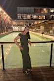 The dress was perfect very good fabric very flattering - Omri I.