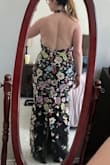 This dress is amazing! Very comfortable and I have larger hips/butt and it fits my curves well. I get lots of compliments on this dress - Marci J.