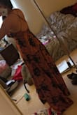 This dress is so amazing! The material is very flattering without being too revealing and thin. I was worried about the bust being baggy as some other reviews mentioned, but with the adjustable straps all was well! I might have to get it hemmed as I am pretty short, but I don't know what height my heels will be, so I will see. Love this dress and am wearing it to an award gala! - Leah C.