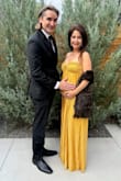 I ordered this dress for a black tie wedding. I'm 20 weeks pregnant and will be able to use this throughout my pregnancy. Bonus, I can use it post pregnancy as well! It's long, but the hem is simple. I was able to cut with proper scissors. - Cathryn R.